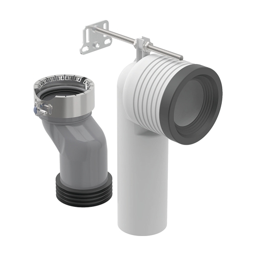 Immagine di Geberit Set per allacciamento per vaso a pavimento TurboFlush, uscita orizzontale 152.062.00.1