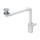 Geberit Scarico per lavabo, versione compatta, tappo per piletta con azionamento a pressione, finitura cromo 152.075.21.1