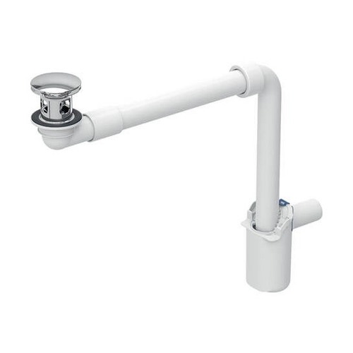 Immagine di Geberit Scarico per lavabo, versione compatta, tappo per piletta con azionamento a pressione, finitura cromo 152.075.21.1