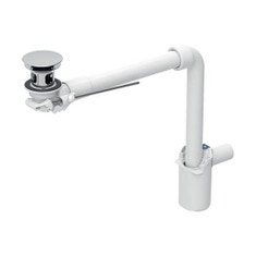 Immagine di Geberit Scarico per lavabo, versione compatta, tappo per piletta con azionamento a leva, finitura cromo 152.074.21.1