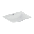 Immagine di Geberit ICON lavabo L.60 cm con bordo slim, sottolavabo, con foro rubinetteria, senza troppopieno, colore bianco finitura lucido 501.843.00.1