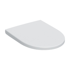 Immagine di Geberit ICON sedile per vaso, a chiusura ammortizzata con cerniere EasyMount, colore bianco finitura lucido 501.660.01.1