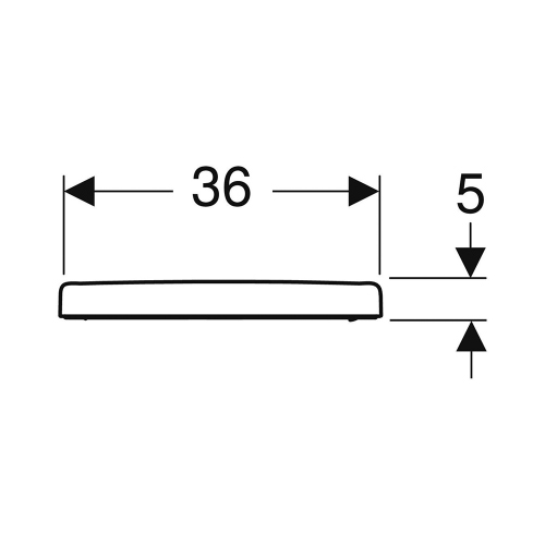 Immagine di Geberit ICON sedile per vaso, a chiusura ammortizzata con cerniere EasyMount, colore bianco finitura lucido 501.660.01.1
