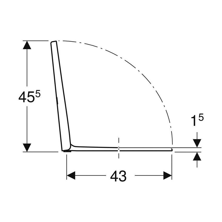 Immagine di Geberit ICON sedile per vaso, a chiusura ammortizzata con cerniere EasyMount, colore bianco finitura lucido 501.660.01.1