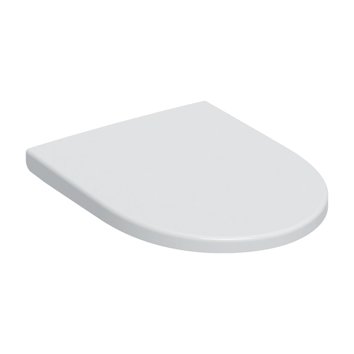 Immagine di Geberit ICON sedile per vaso, a chiusura ammortizzata con cerniere EasyMount, colore bianco finitura opaco 245.464.JT.1