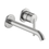 Immagine di Duravit BALCOON miscelatore monocomando P.23 cm per lavabo, a parete, MinusFlow, senza corpo incasso, finitura acciaio spazzolato BA1070004070