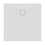 Immagine di Ideal Standard ULTRA FLAT EVO piatto doccia quadrato 100 cm, installazione sopra pavimento o filo pavimento, in StoneTech, antiscivolo, colore bianco seta finitura opaco T5424FO