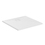 Immagine di Ideal Standard ULTRA FLAT EVO piatto doccia quadrato 100 cm, installazione sopra pavimento o filo pavimento, in StoneTech, antiscivolo, colore bianco seta finitura opaco T5424FO