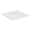 Immagine di Ideal Standard ULTRA FLAT EVO piatto doccia quadrato 80 cm, installazione sopra pavimento o filo pavimento, in StoneTech, antiscivolo, colore bianco seta finitura opaco T5426FO