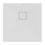 Immagine di Ideal Standard ULTRA FLAT EVO piatto doccia quadrato 70 cm, installazione sopra pavimento o filo pavimento, in StoneTech, antiscivolo, colore bianco seta finitura opaco T5427FO