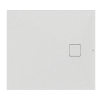 Immagine di Ideal Standard ULTRA FLAT EVO piatto doccia rettangolare L.100 P.90 cm, installazione sopra pavimento o filo pavimento, in StoneTech, antiscivolo, con scarico sul lato corto, colore bianco seta finitura opaco T5441FO