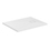 Immagine di Ideal Standard ULTRA FLAT EVO piatto doccia rettangolare L.100 P.80 cm, installazione sopra pavimento o filo pavimento, in StoneTech, antiscivolo, con scarico sul lato corto, colore bianco seta finitura opaco T5442FO