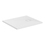 Immagine di Ideal Standard ULTRA FLAT EVO piatto doccia rettangolare L.90 P.75 cm, installazione sopra pavimento o filo pavimento, in StoneTech, antiscivolo, con scarico sul lato corto, colore bianco seta finitura opaco T5445FO