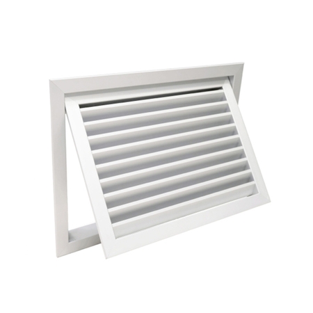 Immagine di Air Control Griglie di ripresa 80x40 cm con filtro, alette orizzontali fisse ed inclinate a 45° colore bianco GRA6-800X400