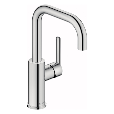 Immagine di Duravit BALCOON miscelatore monocomando H.27 cm per lavabo, MinusFlow e FreshStart, senza scarico, finitura cromo BA1100002010