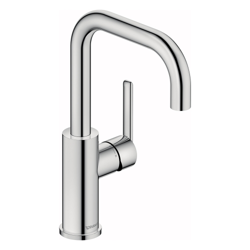 Immagine di Duravit BALCOON miscelatore monocomando H.27 cm per lavabo, MinusFlow e FreshStart, senza scarico, finitura cromo BA1100002010