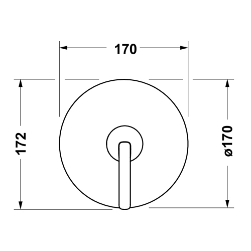 Immagine di Duravit BALCOON miscelatore monocomando per doccia, ad incasso, 1 via, senza corpo incasso, finitura cromo BA4210010010
