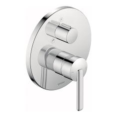 Immagine di Duravit BALCOON miscelatore monocomando per vasca, ad incasso, 2 vie, senza corpo incasso, disponibile solo in finitura cromo BA5210018010