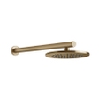 Immagine di Gessi 316 SHOWER soffione rotondo Ø 22 cm, a parete, orientabile, finitura warm bronze brushed PVD 54149#726