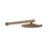 Immagine di Gessi 316 SHOWER soffione rotondo Ø 22 cm, a parete, orientabile, finitura warm bronze brushed PVD 54149#726