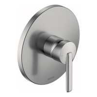 Immagine di Duravit BALCOON miscelatore monocomando per doccia, ad incasso, 1 via, senza corpo incasso, finitura acciaio spazzolato BA4210010070