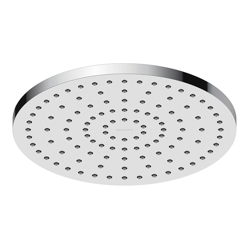 Immagine di Duravit Soffione rotondo Ø 25 cm, 1 getto, Minus Flow, finitura cromo UV0662018010
