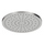 Duravit Soffione rotondo Ø 25 cm, 1 getto, Minus Flow, finitura acciaio spazzolato UV0662018070