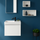 Geberit ICON set L.53 cm con lavamani monoforo, ripiano per rubinetteria a destra, colore bianco finitura lucido e mobile sospeso, con 1 cassetto, colore bianco finitura lucido 501.832.00.1-502.302.01.1