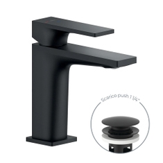 Immagine di Nobili SEVEN miscelatore lavabo monocomando, H.15.5 cm, a risparmio energetico, colore mora finitura opaco SEE124118/2BM