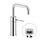 Nobili VELIS miscelatore monocomando per lavabo H.25 cm, con scarico 1 1/4" push, finitura cromo VE125118/2CR
