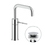 Immagine di Nobili VELIS miscelatore monocomando per lavabo H.25 cm, con scarico 1 1/4" push, finitura cromo VE125118/2CR