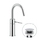 Nobili VELIS miscelatore monocomando lavabo H.28 cm, con scarico 1 1/4” push, finitura cromo VE125138/2CR