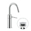 Immagine di Nobili VELIS miscelatore monocomando lavabo H.28 cm, con scarico 1 1/4” push, finitura cromo VE125138/2CR