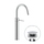 Nobili VELIS miscelatore monocomando per bacinella H.43 cm, con scarico 1 1/4” push, finitura cromo VE125168/2CR