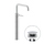 Nobili VELIS miscelatore monocomando per bacinella H.46 cm, con scarico 1 1/4” push, finitura cromo VE125128/2CR