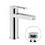 Immagine di Nobili NEW ROAD miscelatore lavabo monocomando con bocca a cascata, scarico 1 1/4” push, finitura cromo RDC0118/2CR