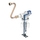 Geberit rubinetto a galleggiante tipo 383 con allacciamento idrico laterale 3/8" codolo in ottone 240.784.00.5
