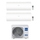 Haier PEARL R32 Climatizzatore a parete dual split inverter Wi-Fi bianco | unità esterna 10,5 kW unità interne 18000+18000 BTU 5U105S2SS5FA+AS[50|50]PDAHRA