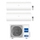 Haier PEARL R32 Climatizzatore a parete dual split inverter Wi-Fi bianco | unità esterna 4 kW unità interne 7000+7000 BTU 2U40S2SM1FA+AS[20|20]PBAHRA