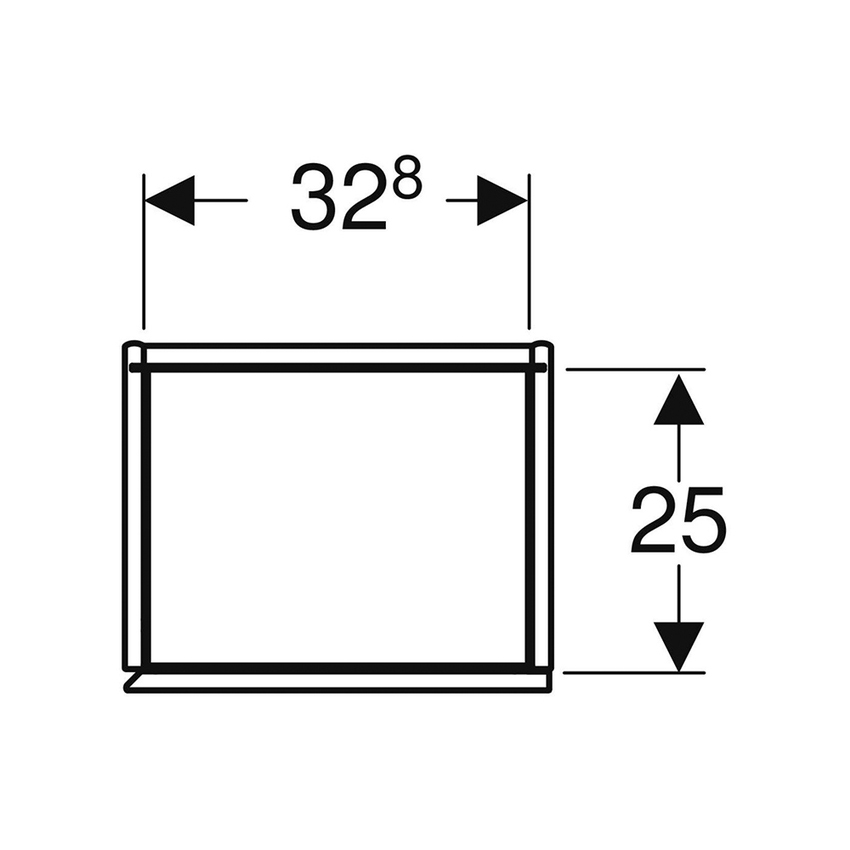 Immagine di Geberit ICON mobile a colonna sospeso H.180 cm, con un'anta, colore bianco finitura lucido 502.316.01.1
