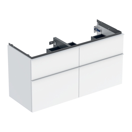 Immagine di Geberit ICON mobile per lavabo 120 cm con quattro cassetti, colore bianco finitura lucido 502.309.01.1