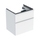 Geberit ICON mobile sospeso L.60 cm per lavabo, con due cassetti, maniglia finitura cromo, colore bianco finitura lucido 502.303.01.1