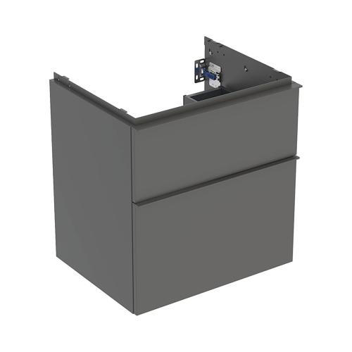 Immagine di Geberit ICON mobile sospeso L.60 cm per lavabo, con due cassetti, maniglia e mobile colore lava finitura opaco 502.303.JK.1