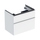 Geberit ICON mobile sospeso L.75 cm per lavabo, con due cassetti, maniglia finitura cromo, colore bianco finitura lucido 502.304.01.2