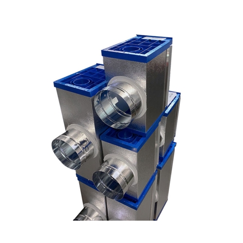 Immagine di Air Control EASY KIT 2 zone HISENSE AUD71UX4RFM8, composto da plenum di mandata e componenti per la distribuzione dell'aria  EASYKIT2Z- PLC-AUD71UX4RFM8