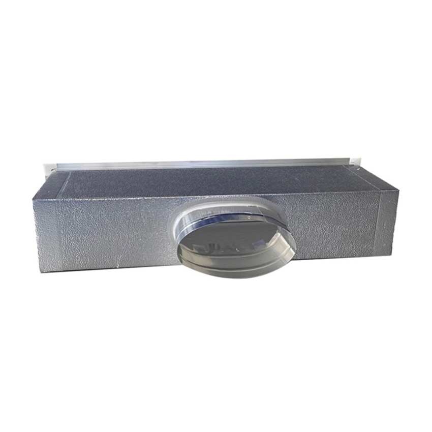 Immagine di Air Control Plenum portabocchetta attacco posteriore H.15 L.60 P.20 cm di sola mandata aria in poliuretano comprensivo di canotto per attacco flessibili frontale PLP-600X150