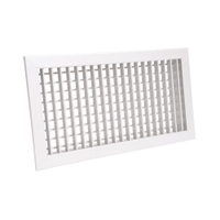 Immagine di Air Control Bocchetta di mandata 40x15 cm orizzontale/verticale ad alette orientabili passo 2 cm, colore bianco BMA-OV-400X150