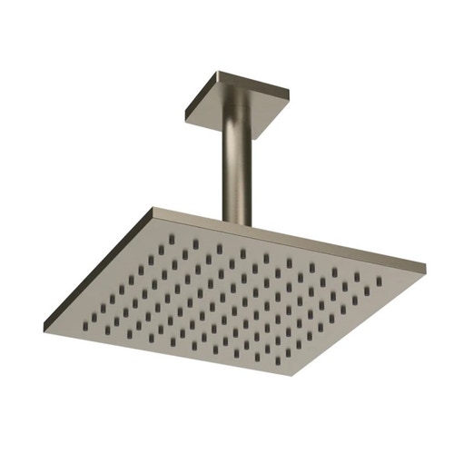 Immagine di Gessi EMPORIO SHOWER soffione anticalcare per doccia, a soffitto, orientabile, finitura finox brushed nickel 47290#149