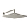 Gessi EMPORIO SHOWER soffione quadrato 30cm anticalcare per doccia, a parete orientabile, finitura finox brushed nickel 47364#149