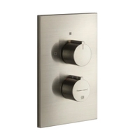 Immagine di Gessi EMPORIO SHOWER miscelatore termostatico a 1 uscita, senza corpo incasso, finitura finox brushed nickel 38792#149